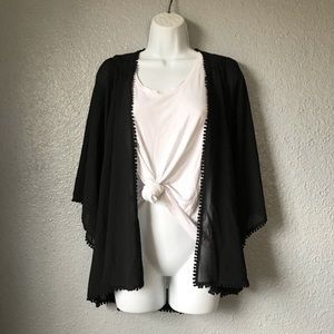 Urban Outfitters Black Kimono